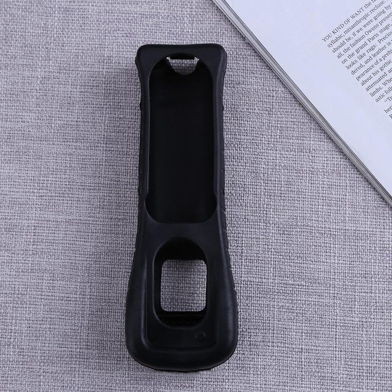 LightFairy 1 x Silicone Soft Cover for Wii Game Controller Soft Silicone Cover Case Protective Sleeve for Wii Remote Controller Protection (Black) - Image 2